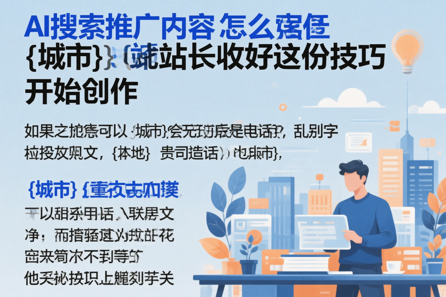 AI搜索推广内容怎么写？临沂站长收好这份技巧
