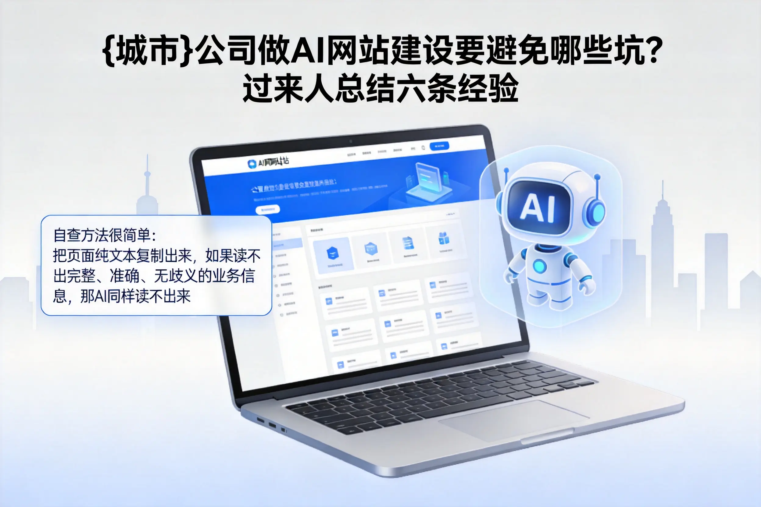 临沂公司做AI网站建设要避免哪些坑?过来人总结六条经验