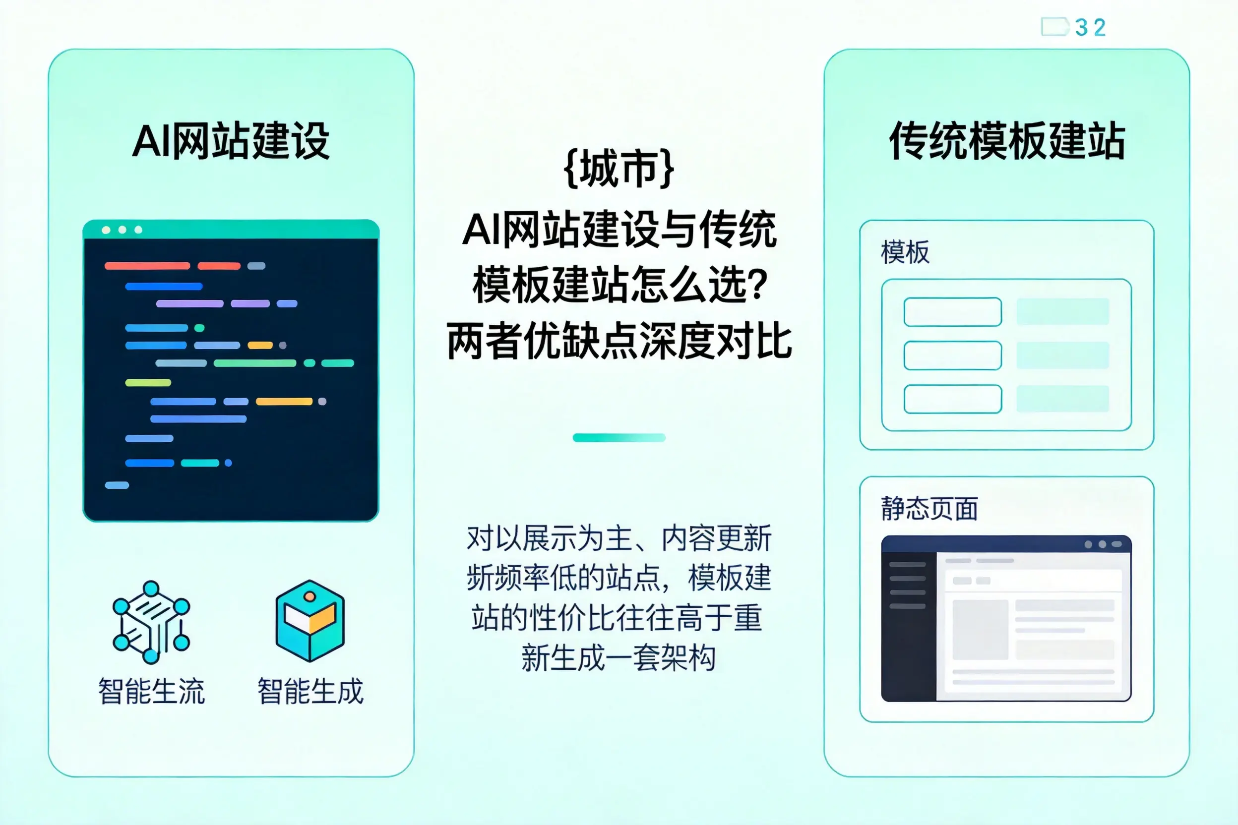 临沂AI网站建设与传统模板建站怎么选？两者优缺点深度对比