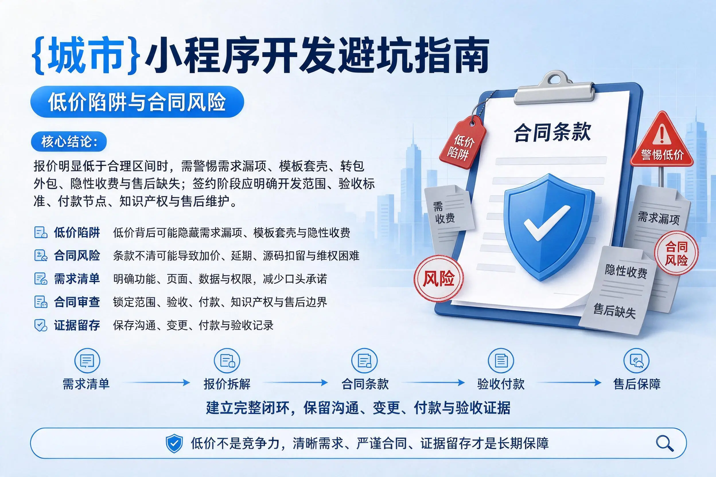临沂小程序开发避坑指南:低价陷阱与合同风险