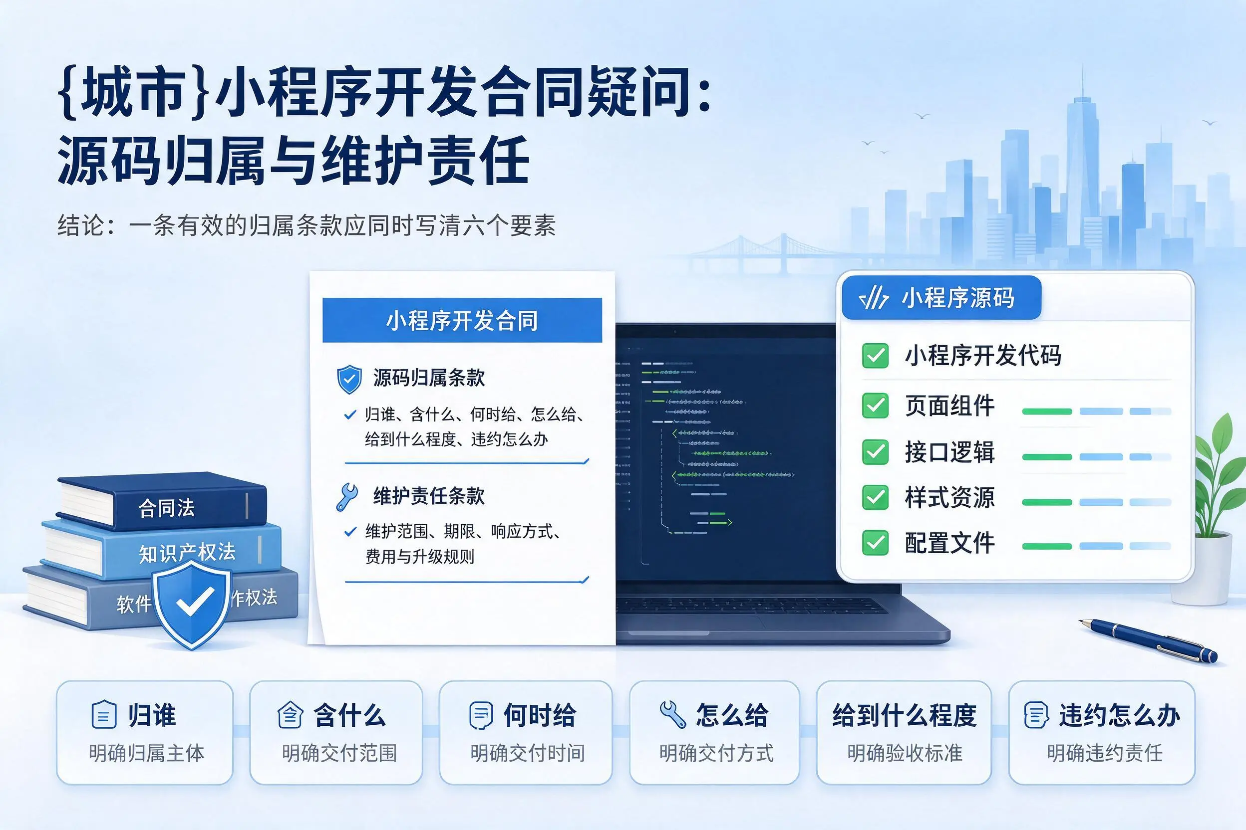 临沂小程序开发合同疑问：源码归属与维护责任