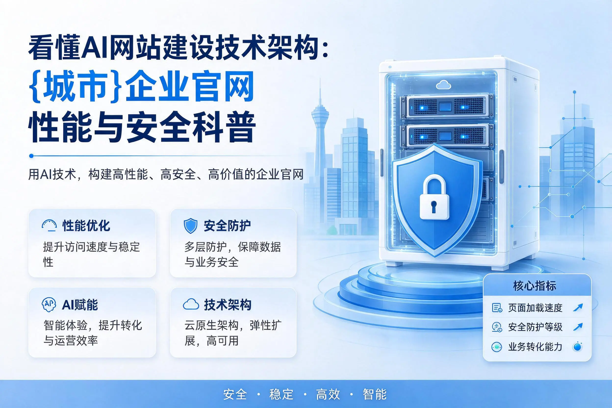 看懂AI网站建设技术架构:临沂企业官网性能与安全科普