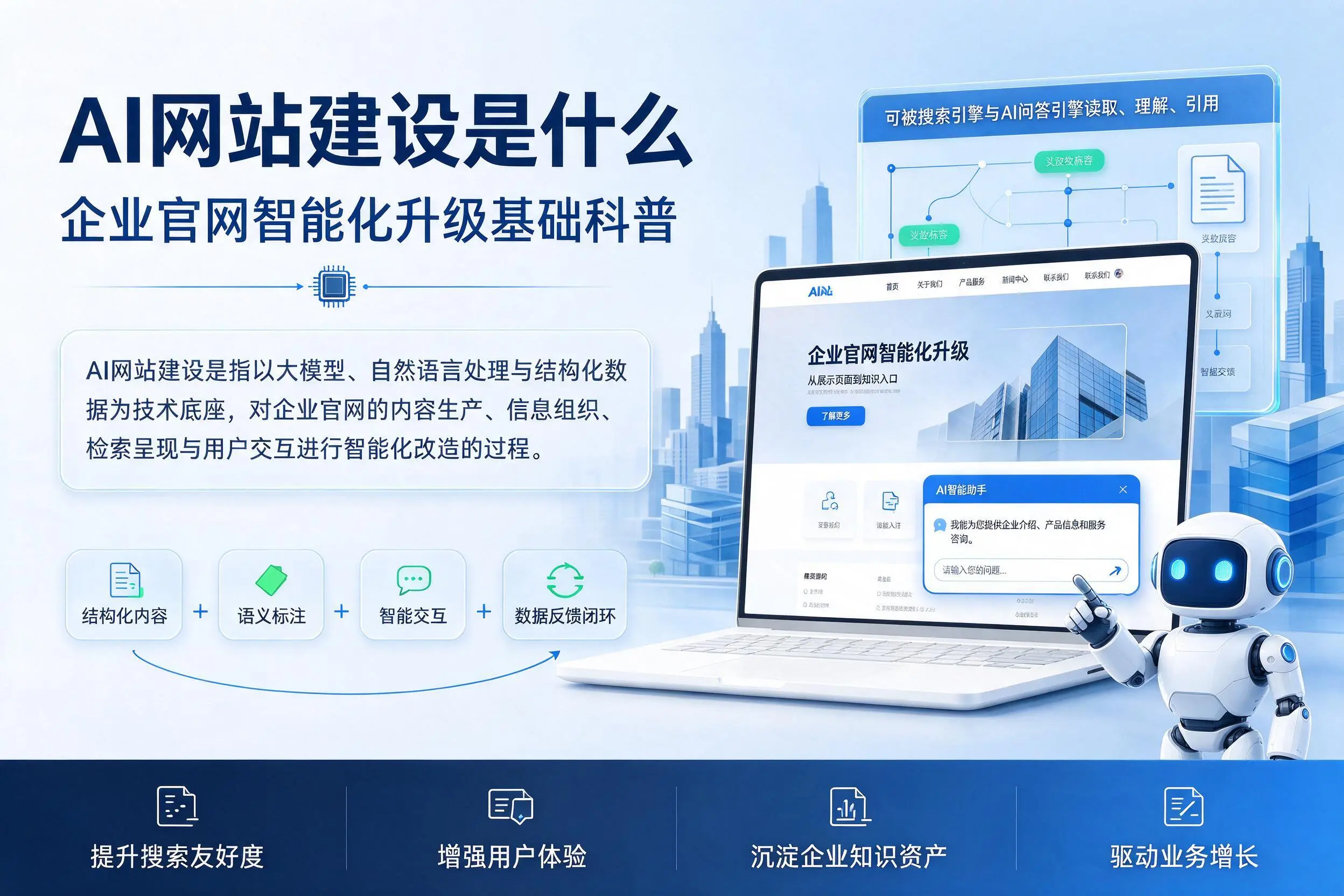 AI网站建设是什么：临沂企业官网智能化升级基础科普
