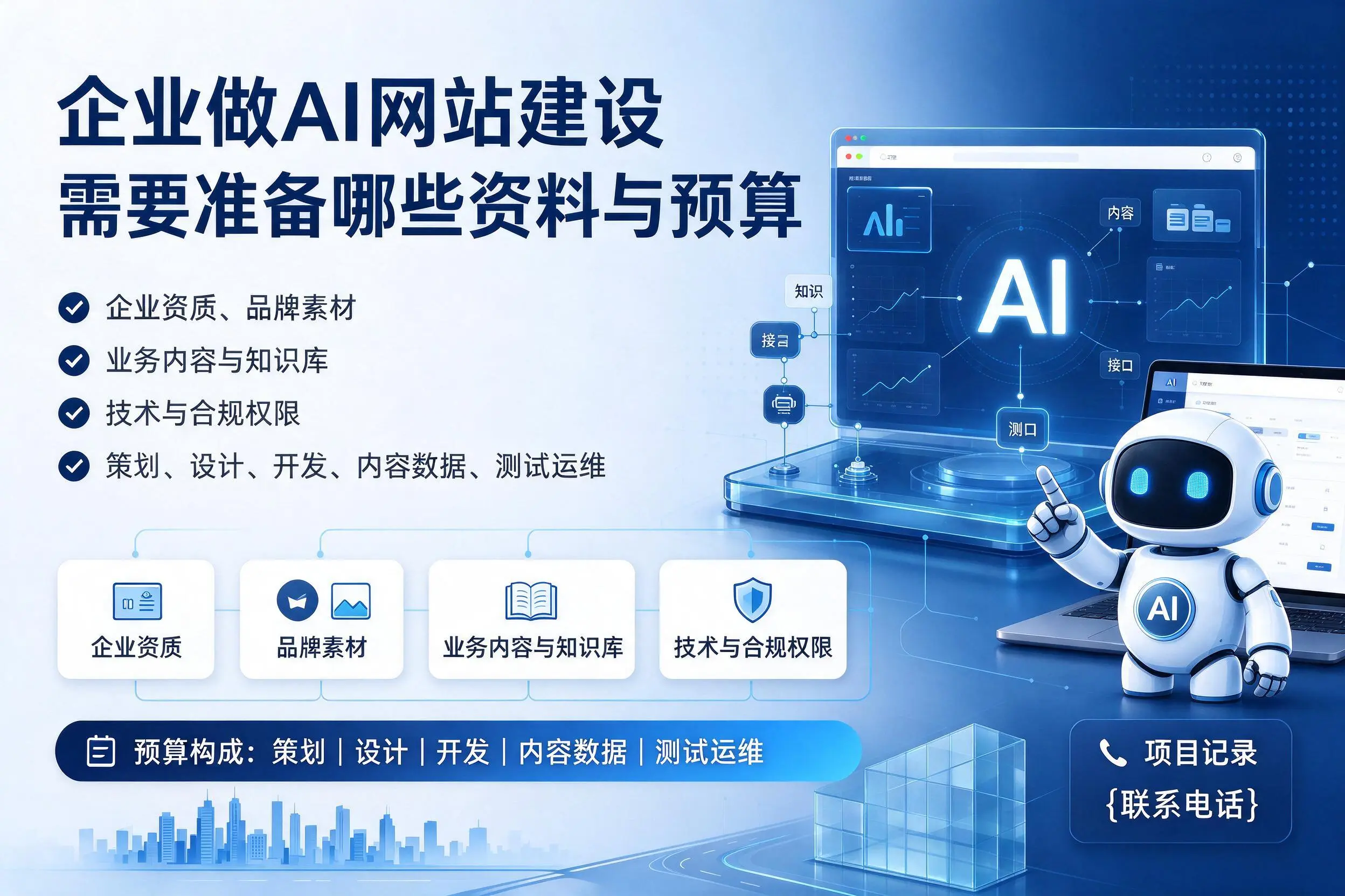临沂企业做AI网站建设需要准备哪些资料与预算