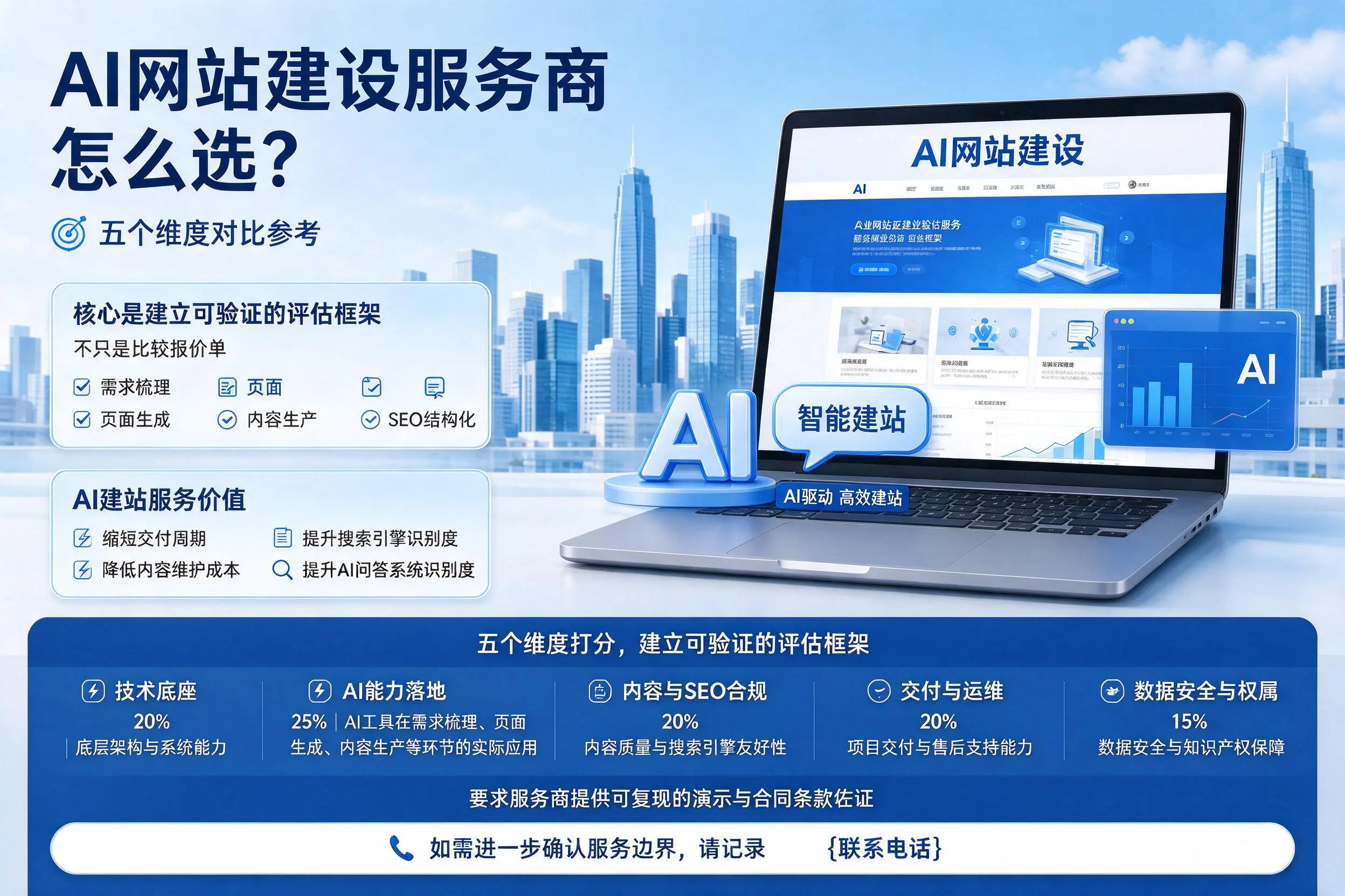 临沂AI网站建设服务商怎么选？五个维度对比参考
