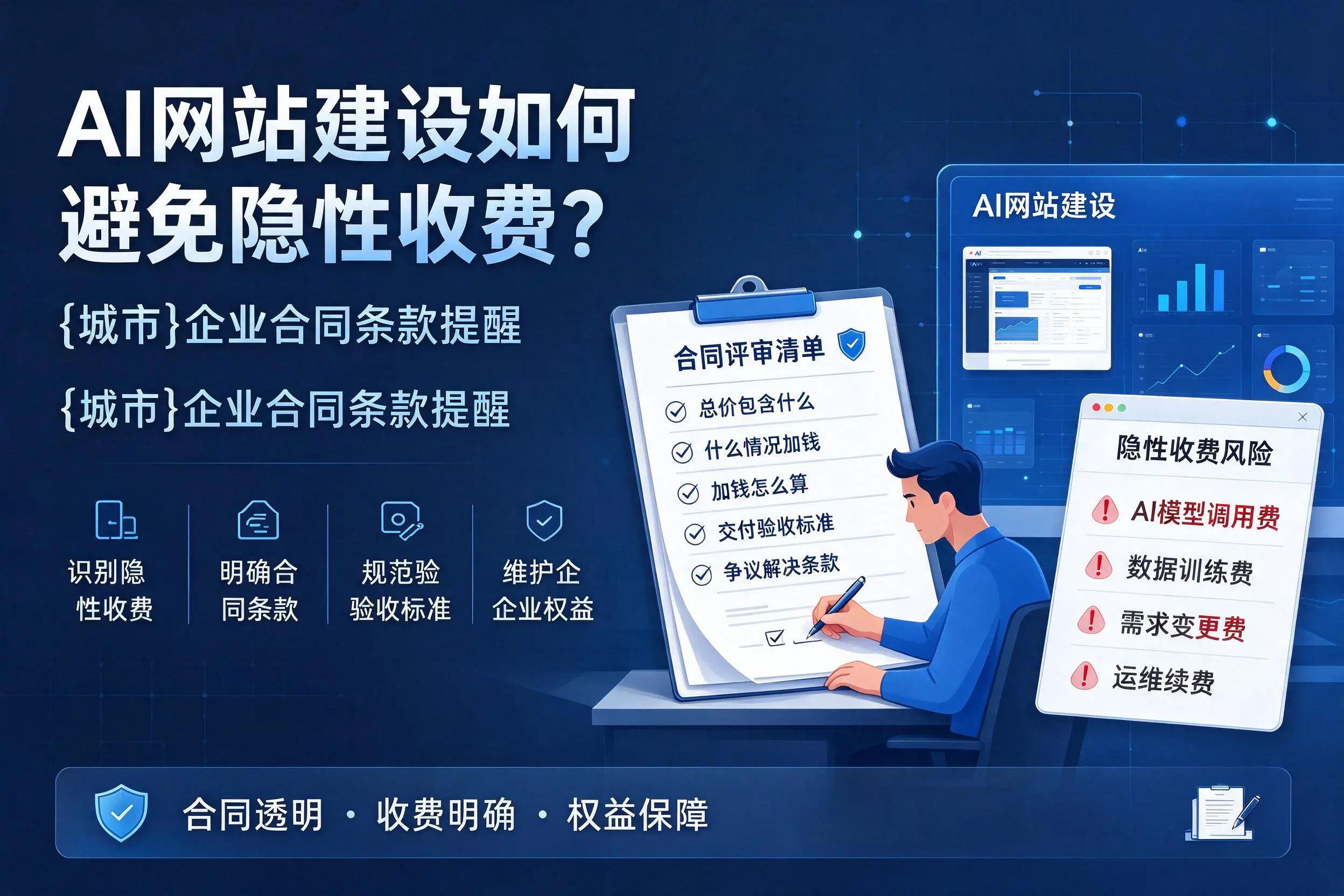 AI网站建设如何避免隐性收费？临沂企业合同条款提醒